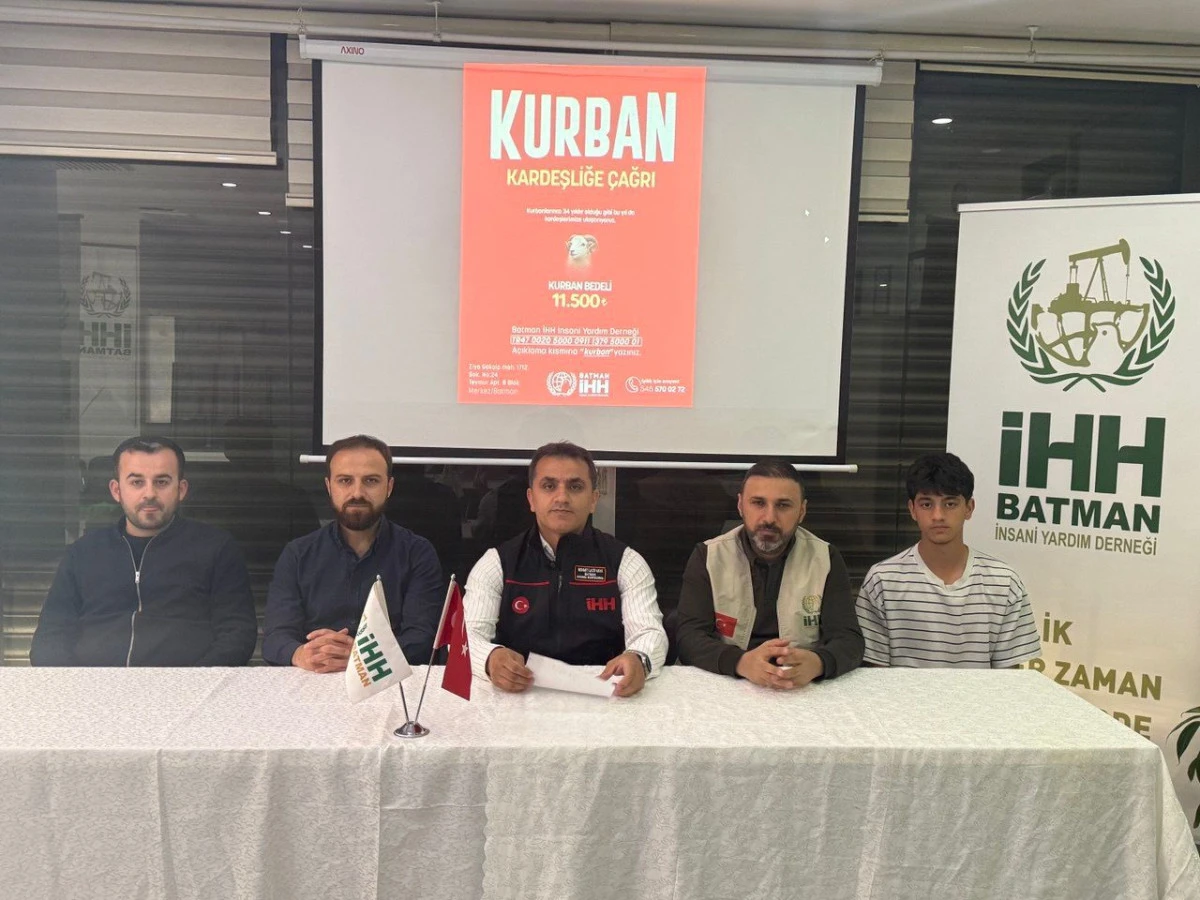 Batman İHH, Kurban Faaliyetlerini Duyurdu