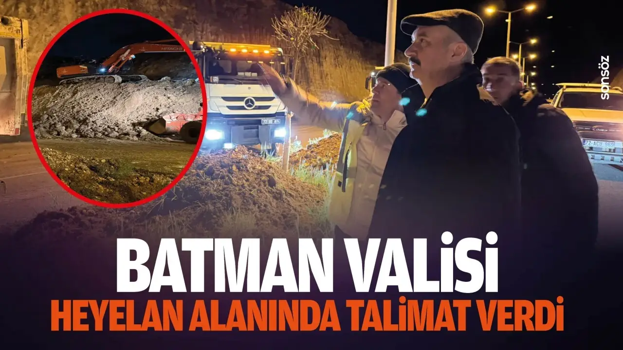 Batman’da Heyelan Sonrası Güvenlik Önlemleri Artırıldı
