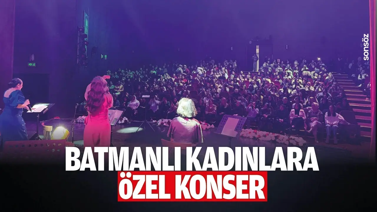 Batman’da Kadınlara Özel Renkli Konser Etkinliği Gerçekleşti