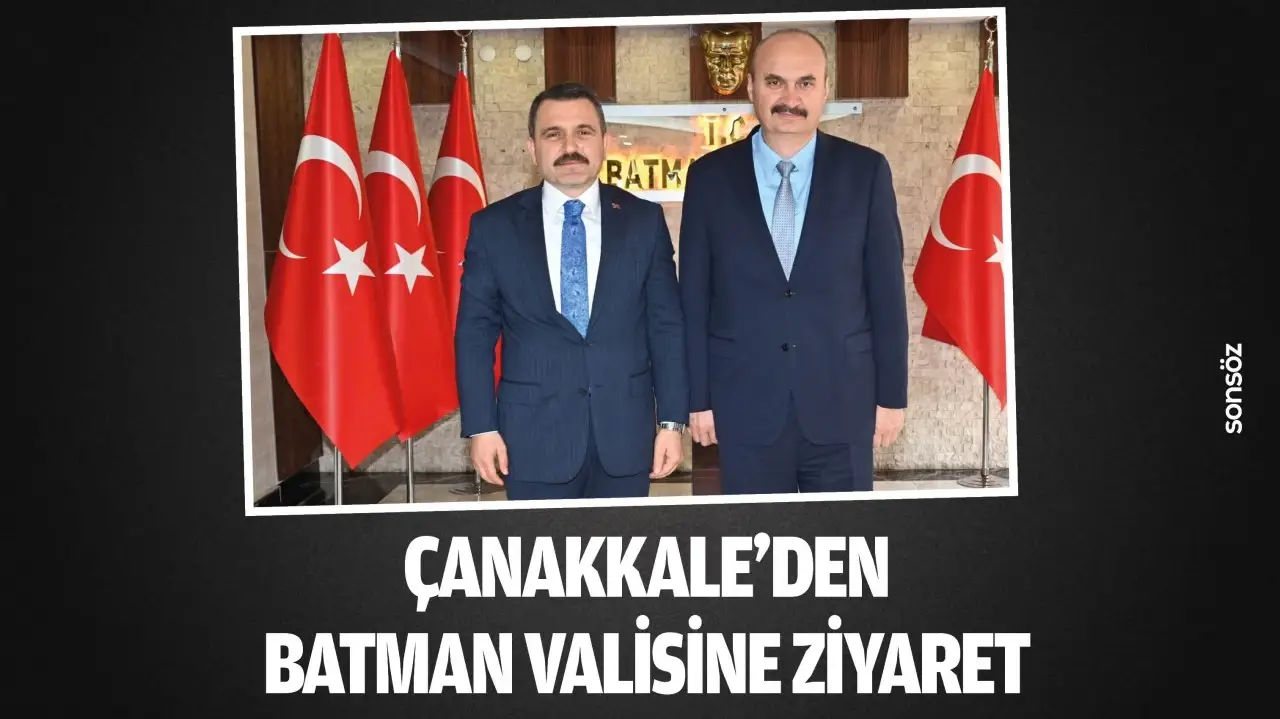 Çanakkale Savaşları Başkanı, Batman Valisi Canalp’i Ziyaret Etti