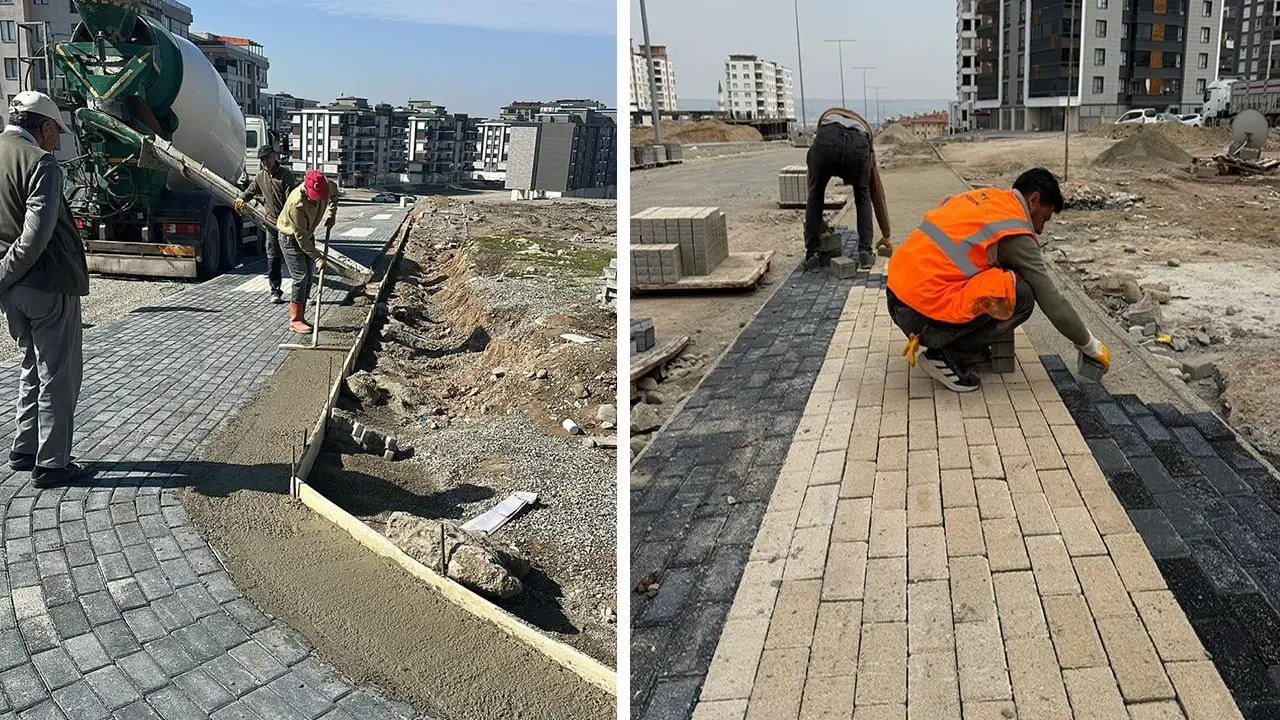 Batman’da Kaldırım Çalışmaları Hızla Devam Ediyor