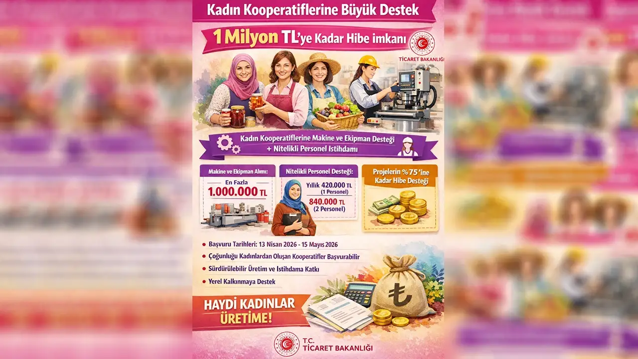 Kadın Kooperatiflerine 1 Milyon TL Hibe Desteği Fırsatı