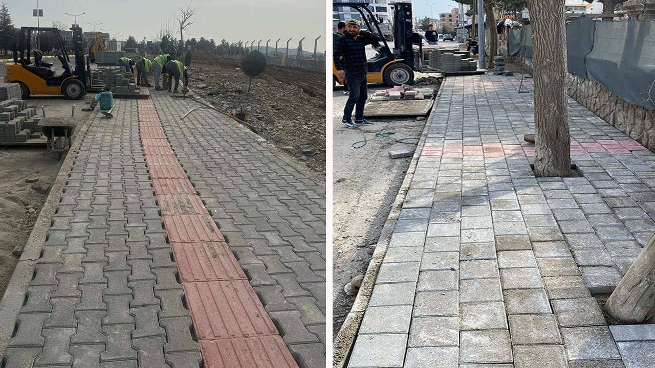 Batman’da Parke Döşeme Çalışmaları Hızla Devam Ediyor
