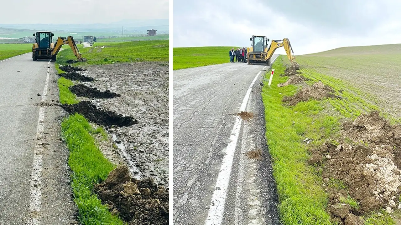 Beşiri’de Köy Yollarına Meyve Ağaçları Dikildi