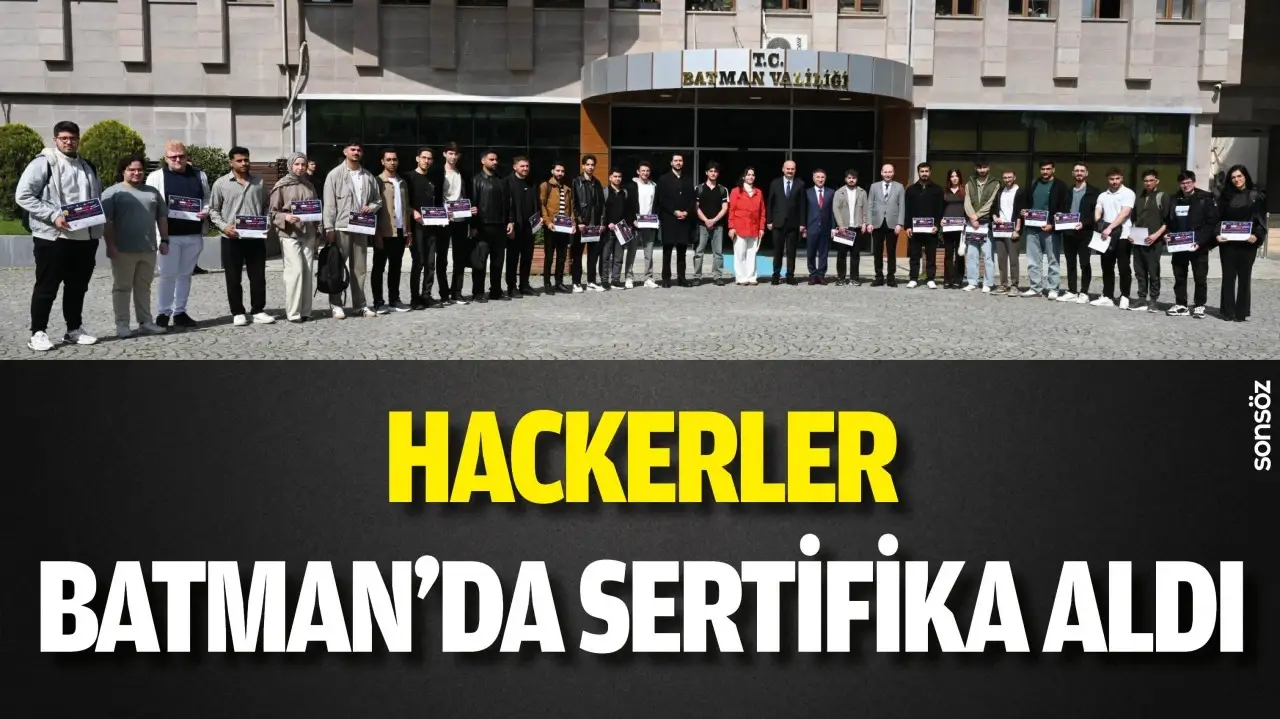 Batman’da Gençler Siber Güvenlik Sertifikası Aldı