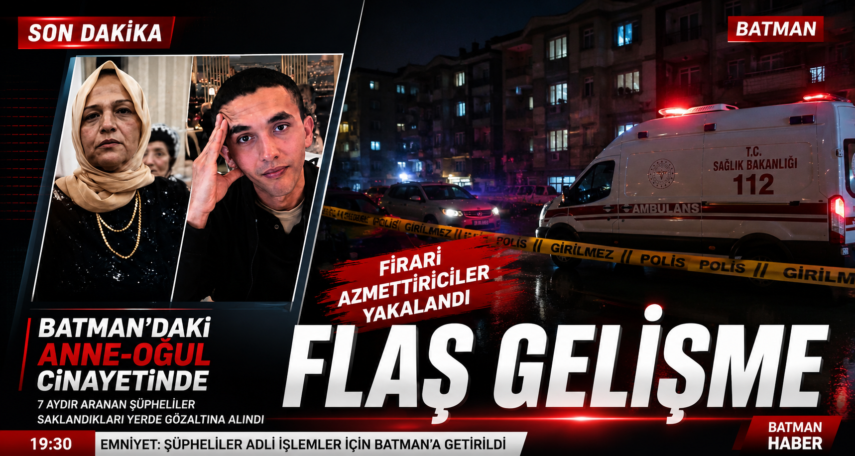 Batman’daki Anne-Oğul Cinayetinde Gelişme