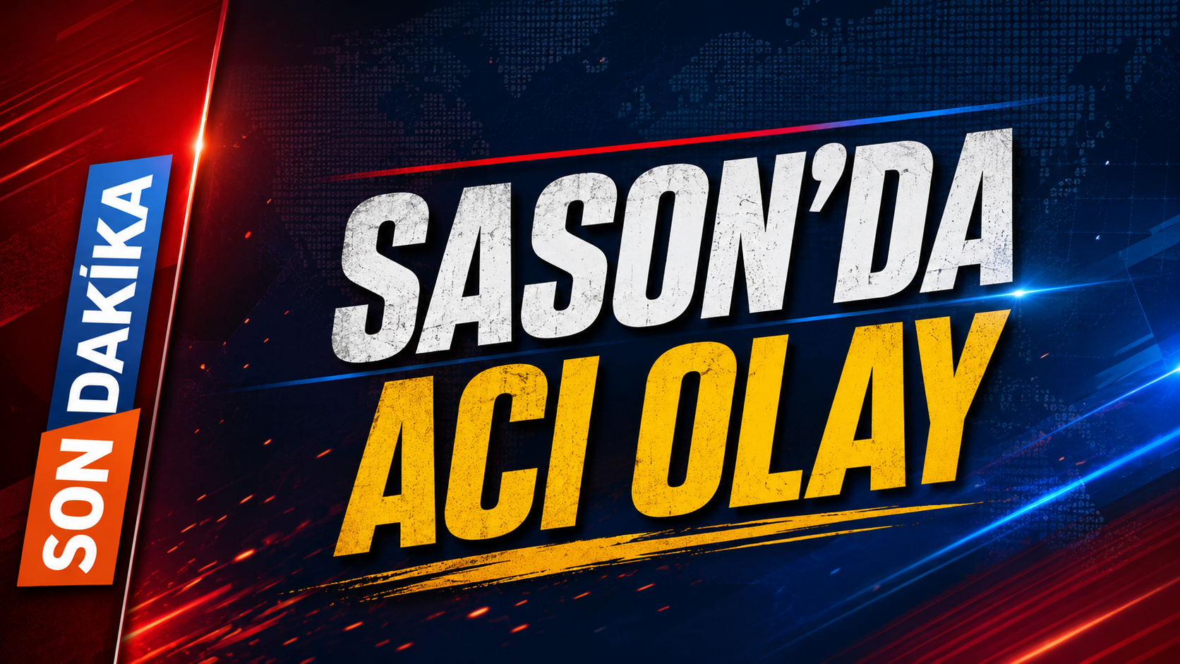 Sason’da Genç Birinin Hayatını Kaybetmesi