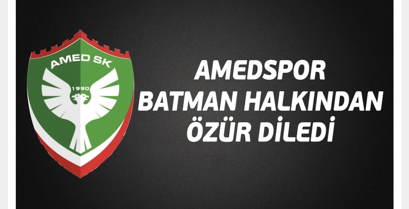 Amedspor’dan Batman Halkına Özür Mesajı