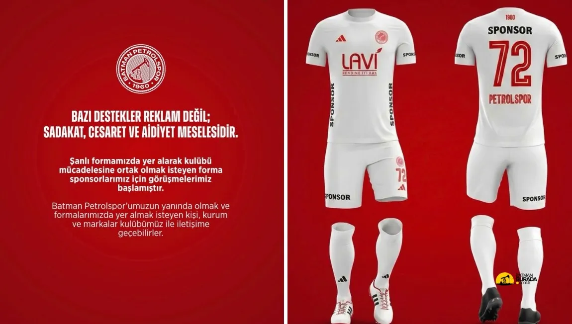 Batman Petrolspor, Forma Sponsoru Arıyor