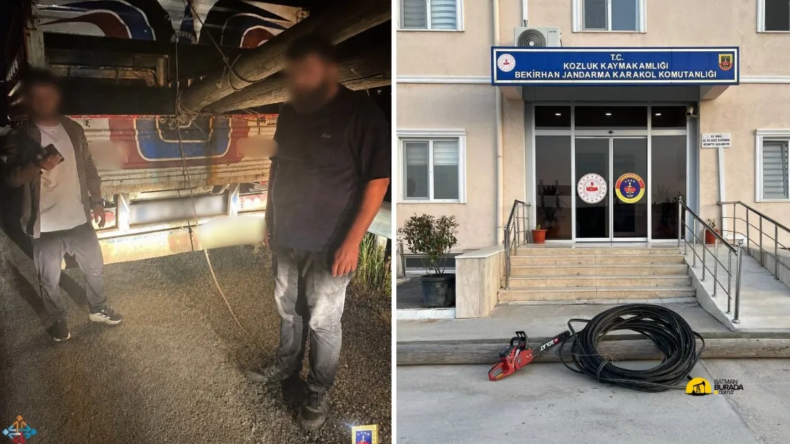Batman’da haberleşme hatlarını kesen üç kişi yakalandı