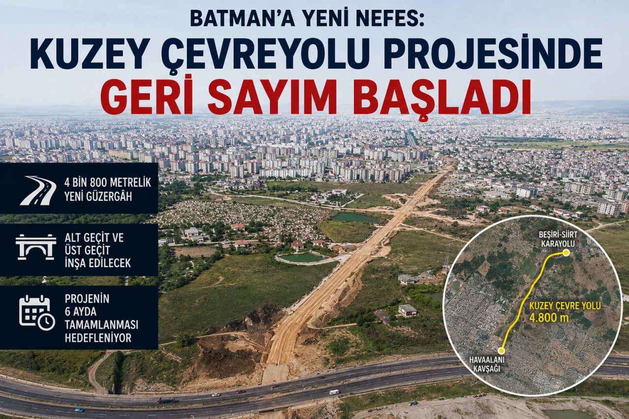 Kuzey Çevreyolu Projesi ile Batman’a Yeni Ulaşım Hattı