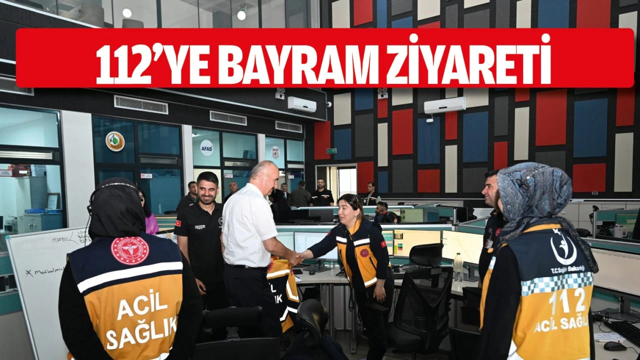 Vali Canalp’ten Batman 112 Acil Çağrı Merkezi ziyareti