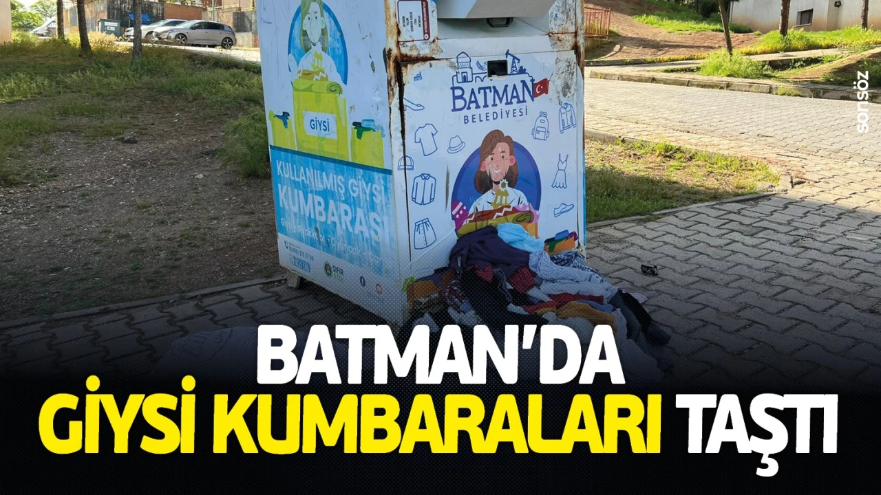 Batman’daki Giysi Kumbaraları Taşma Noktasına Geldi