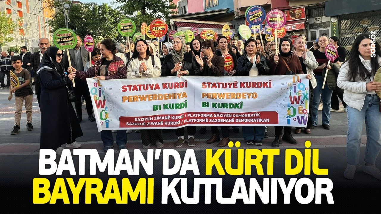 Batman’da Kürt Dil Bayramı Coşkusu