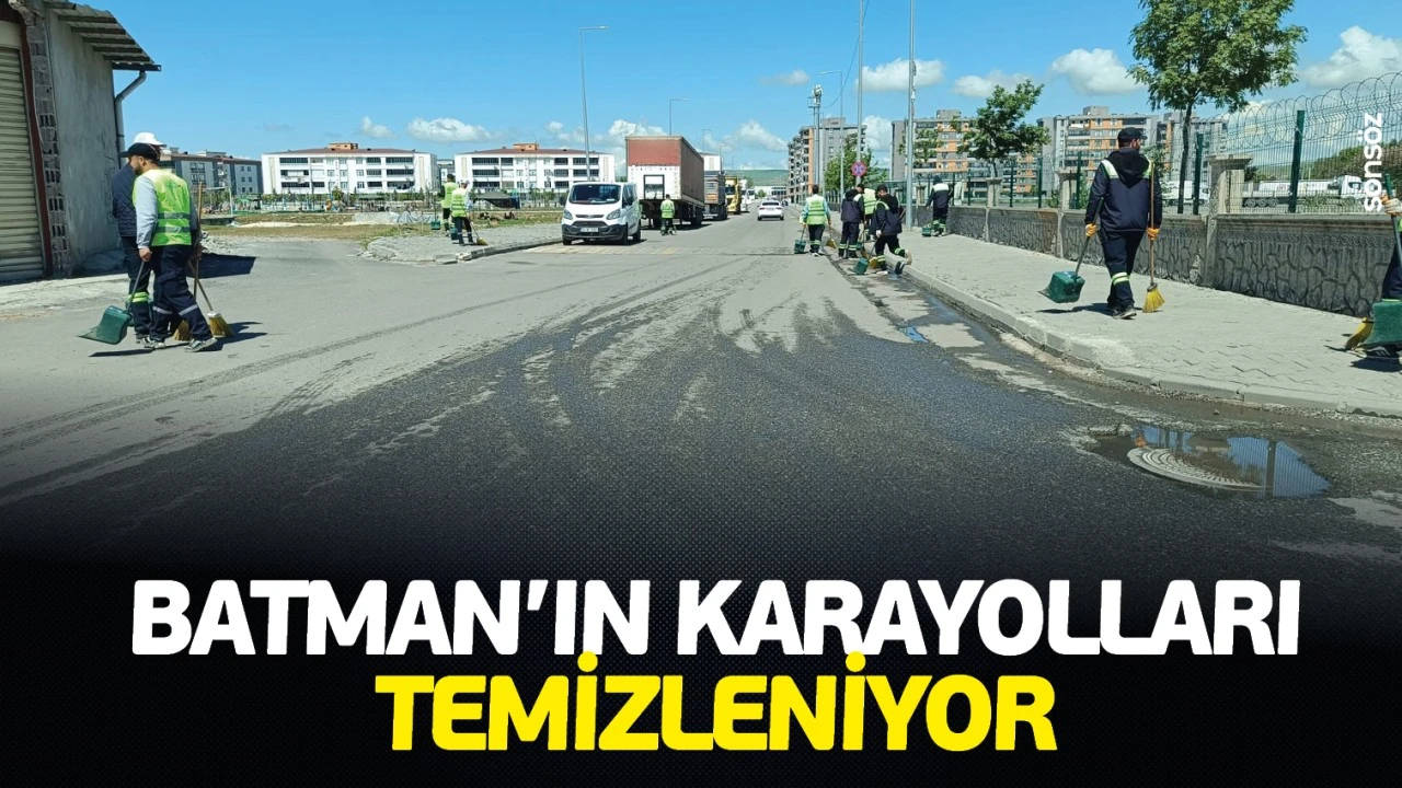 Kozluk Karayolu’nda Temizlik Çalışmaları Yapıldı