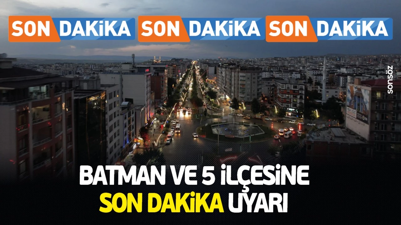 Batman ve İlçelerinde Elektrik Kesintisi Uyarısı