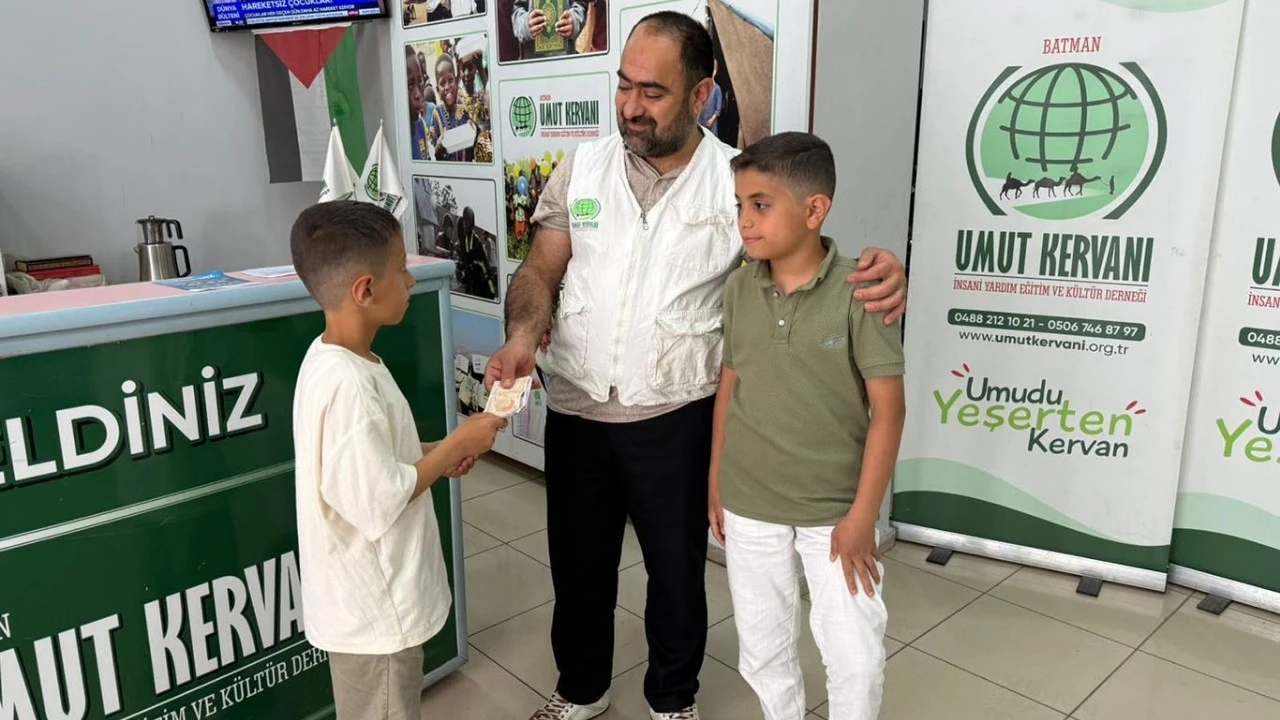 Batmanlı Çocuklardan Gazze İçin Anlamlı Bayram Dayanışması