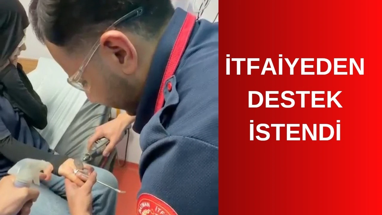 Çocuğun Sıkışan Parmağı Kurtarıldı