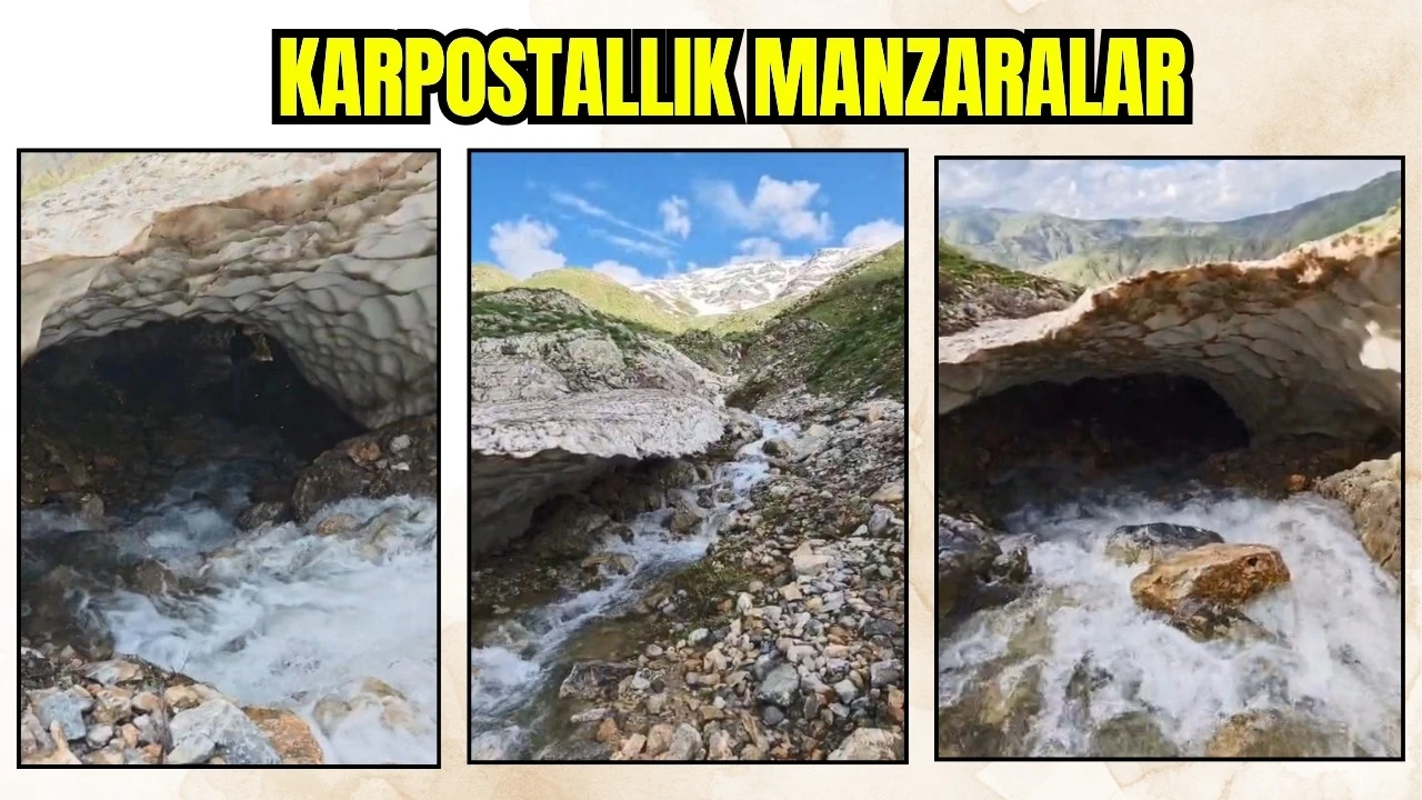 Mereto Dağı’nda Doğal Kar Tünelleri Oluştu