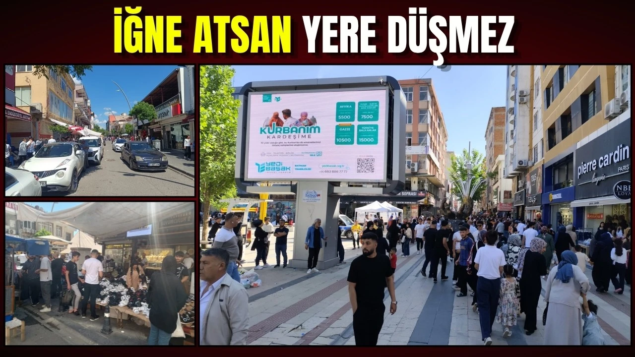 Batman’da Bayram Alışverişi Yoğunluğu Artıyor