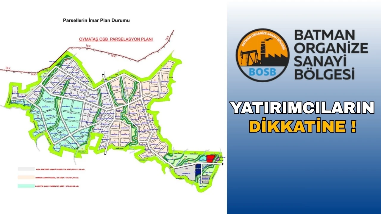 Oymataş OSB’de Arsa Tahsis Başvuruları Başladı