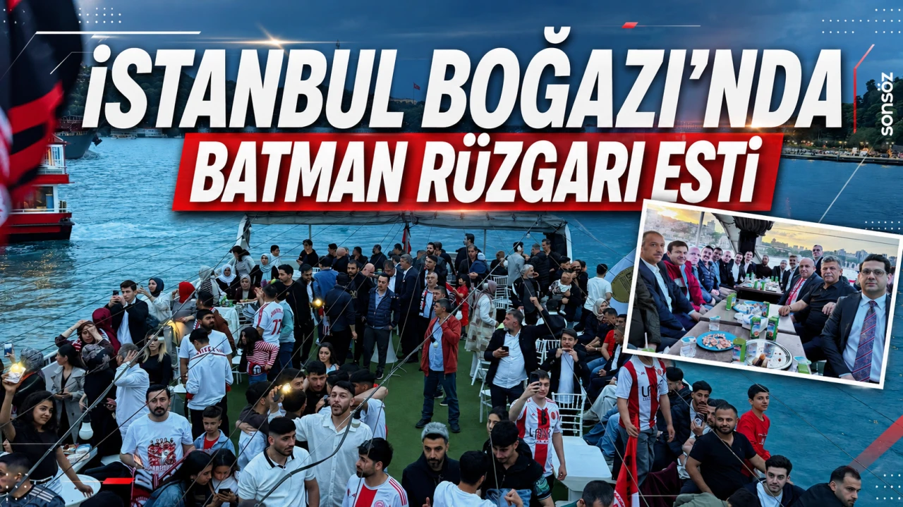 İstanbul Boğazı’nda Batman Petrolspor Coşkusu