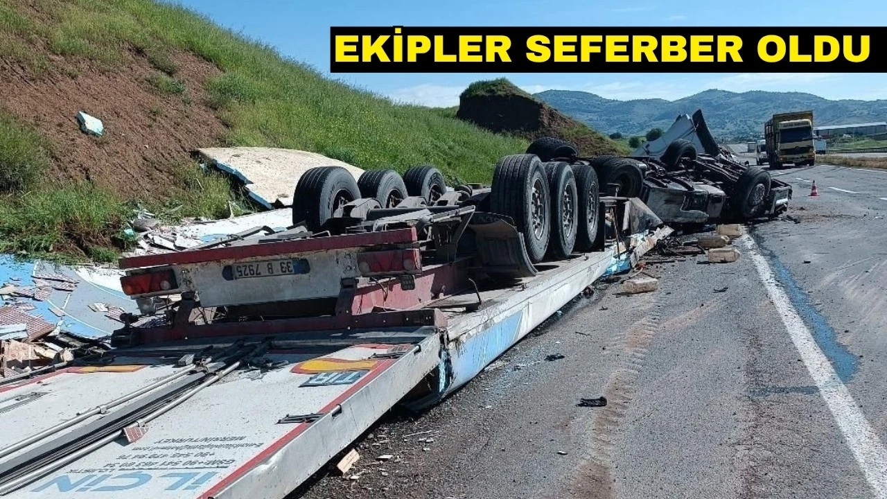 Tır Kazası: Sürücü Ağır Yaralandı
