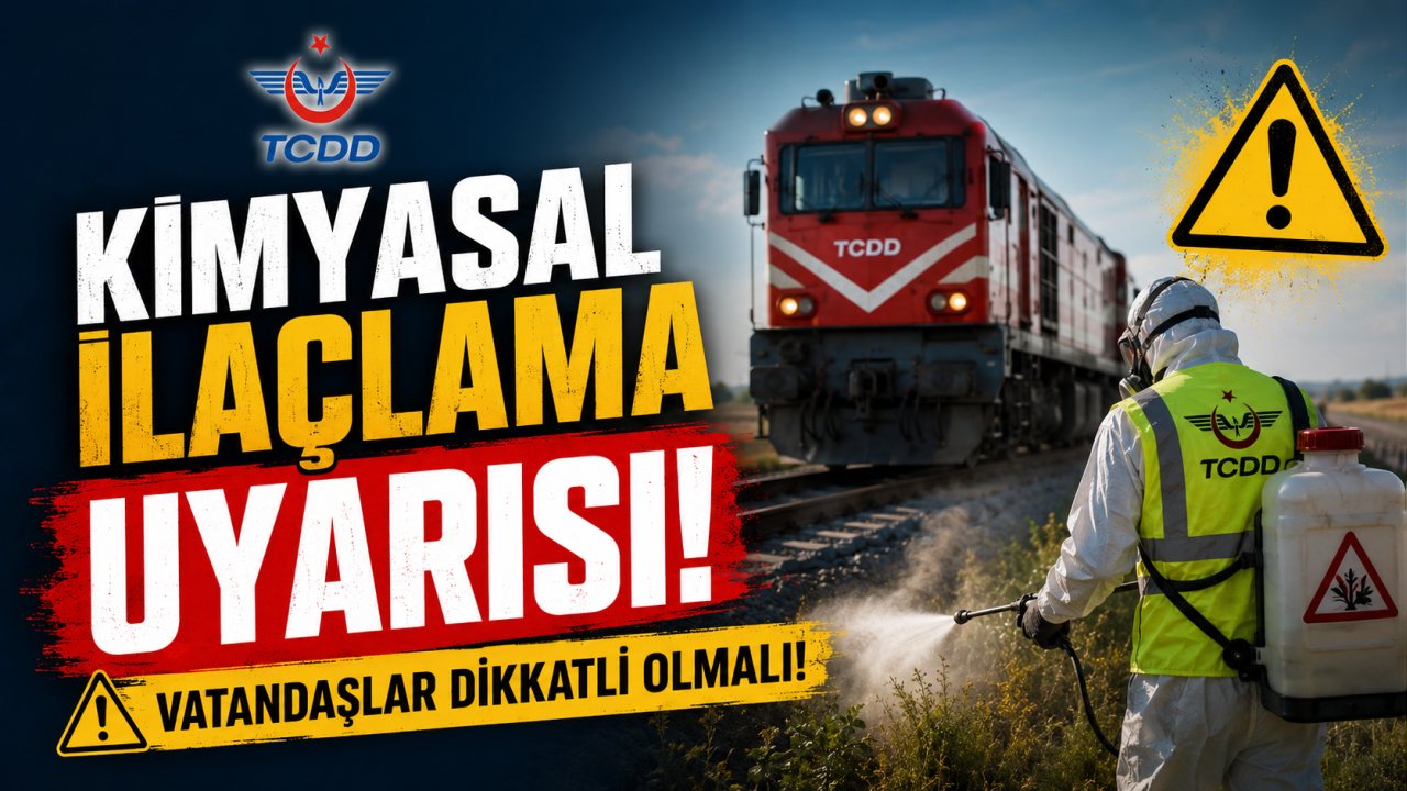 🚨 TCDD’DEN KİMYASAL İLAÇLAMA UYARISI