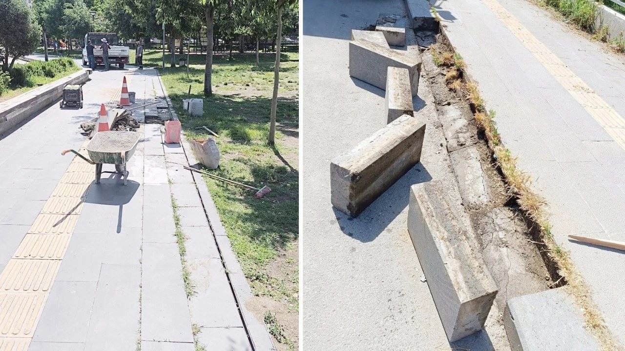 Şafak Mahallesi’nde Bazalt Yama ile Yol Onarımı Yapıldı