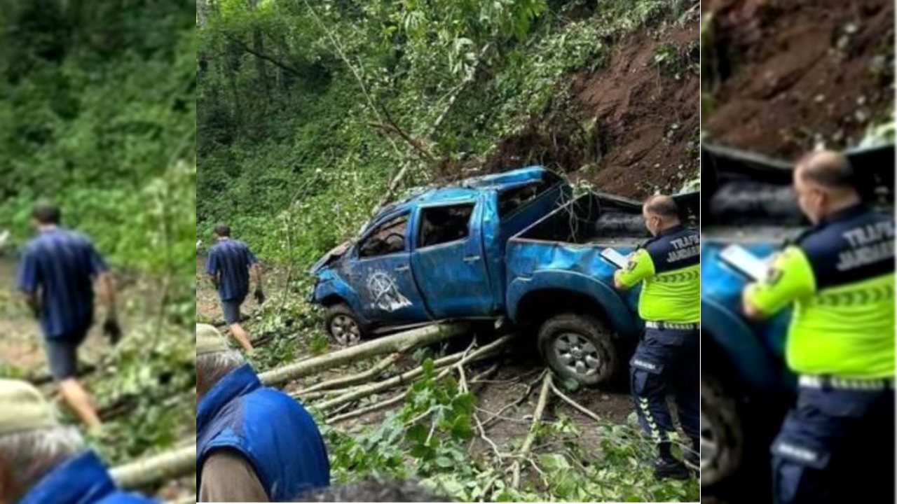 Rize Ardeşen’de Kamyonet Uçuruma Yuvarlandı, Çift Hayatını Kaybetti