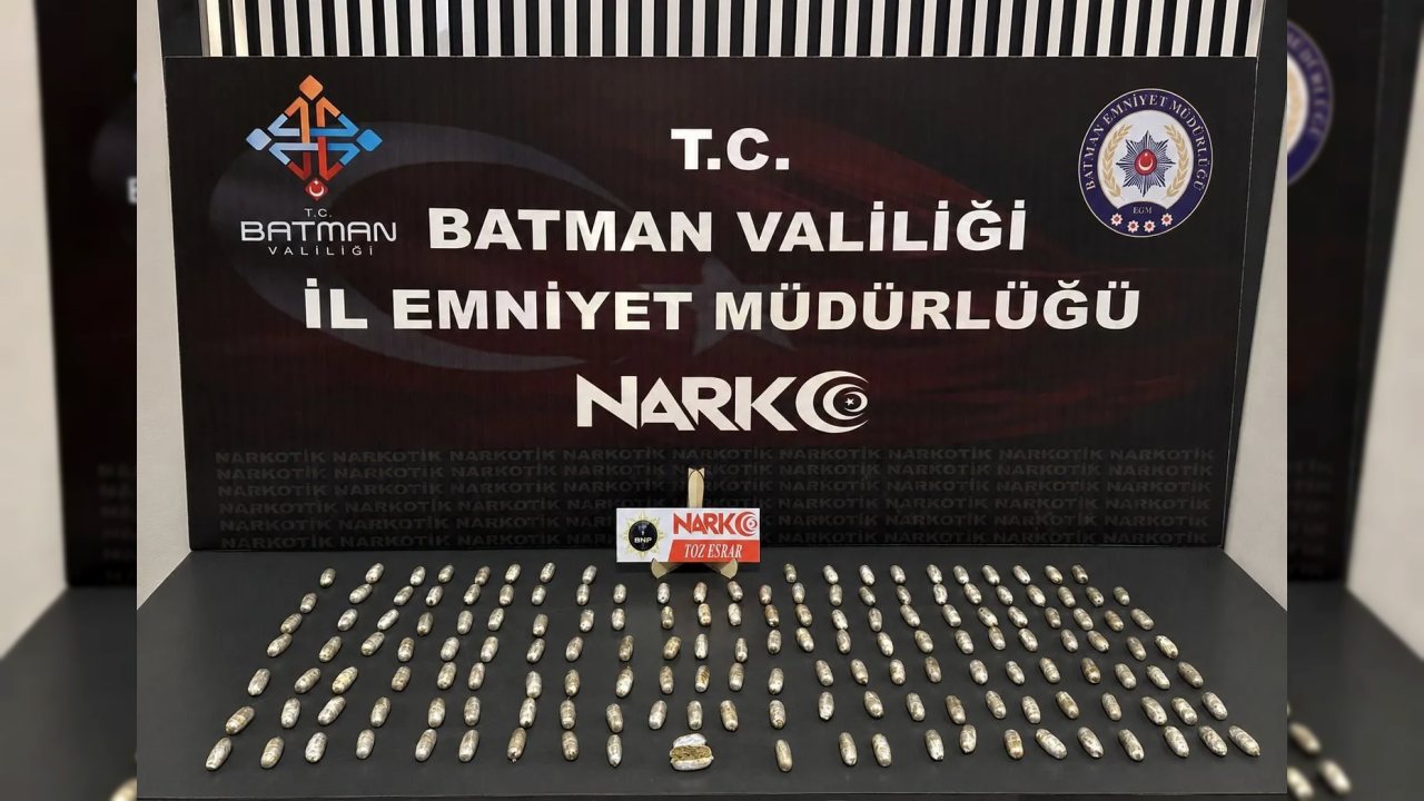 Batman’da Yolcu Otobüsünde Midesinden 1 Kilo 308 Gram Esrar Çıkarıldı