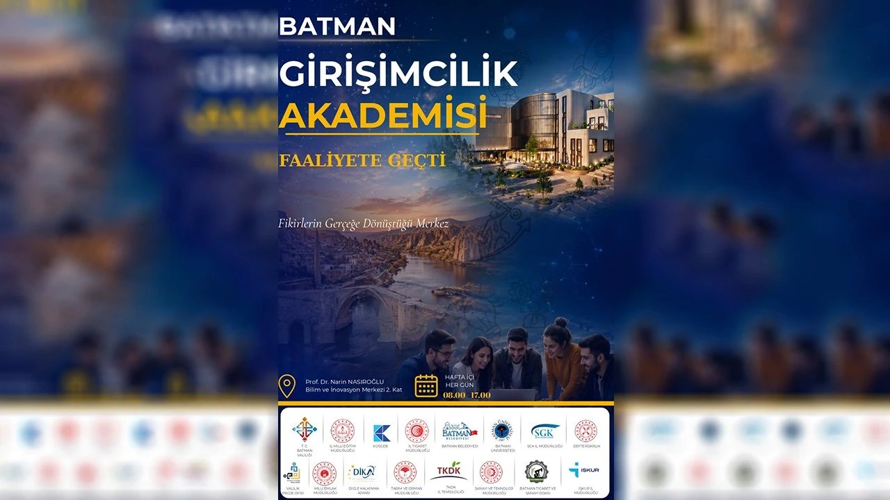 Batman’da Girişimcilik Akademisi Kuruluyor, Gençlere Destek Verilecek