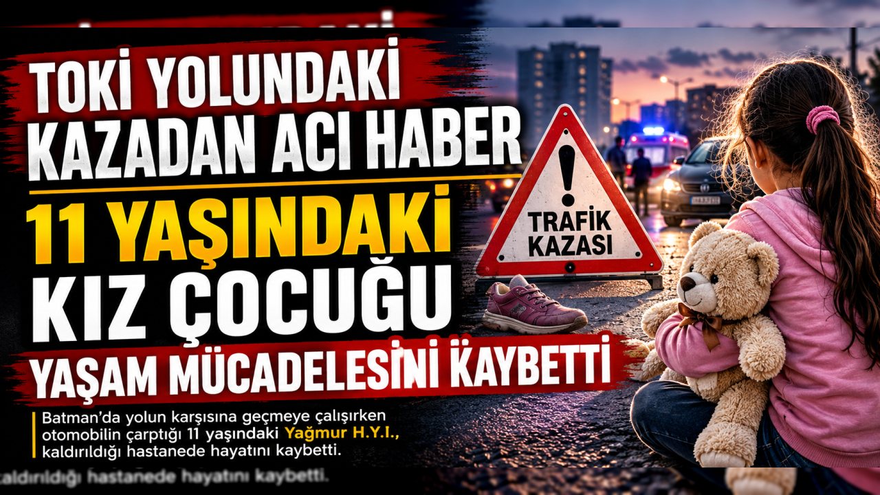 🔴 TOKİ YOLUNDAKİ KAZADAN ACI HABER: 11 YAŞINDAKİ YAĞMUR HAYATINI KAYBETTİ