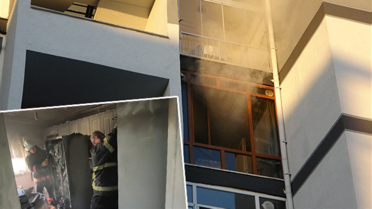 Edirne’de mutfak yangınını fark eden yaşlı çift kurtuldu