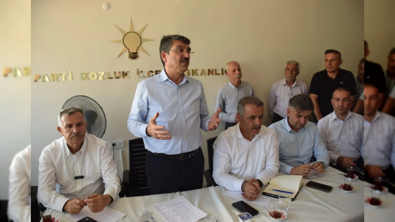 Ferhat Nasıroğlu Kozluk’ta AK Parti teşkilatıyla yatırımları değerlendirdi