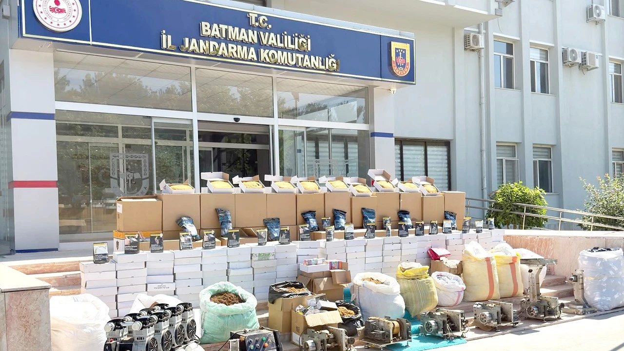 Batman’da Kaçak Tütün ve Makaron Operasyonu