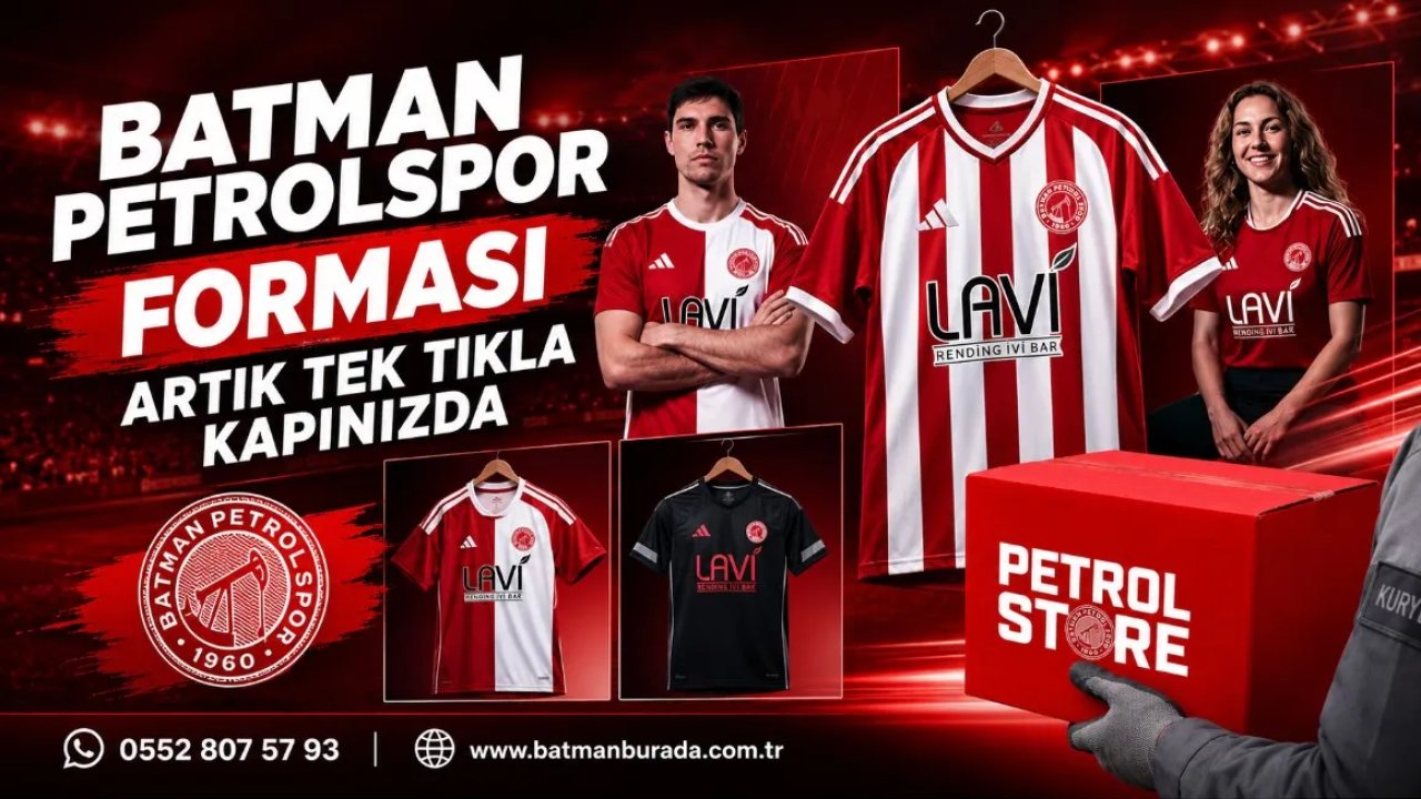 Batman Petrolspor Forması Kolayca Sipariş Edilebiliyor