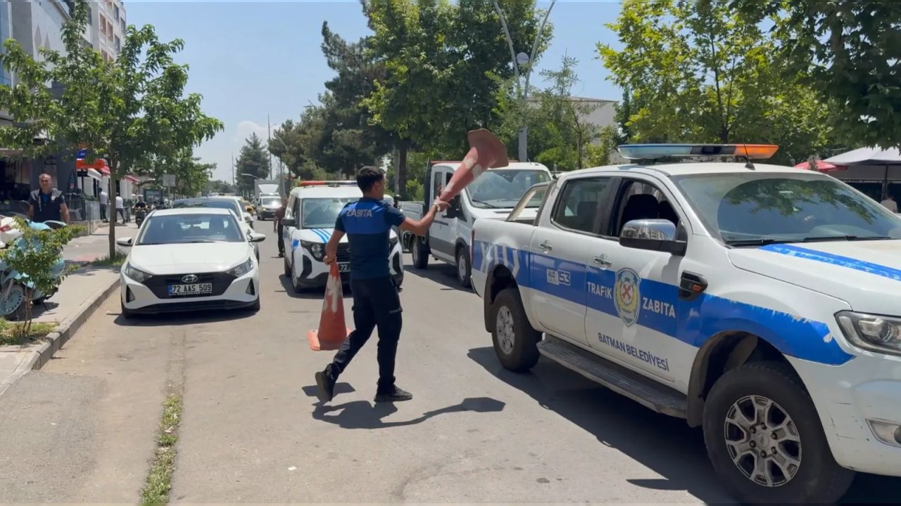 Batman’da Zabıta Ekiplerinden Yol ve Kaldırım Denetimi