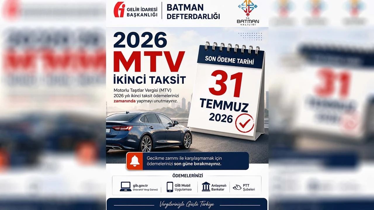 Motorlu Taşıtlar Vergisi İkinci Taksit Ödemeleri Başladı