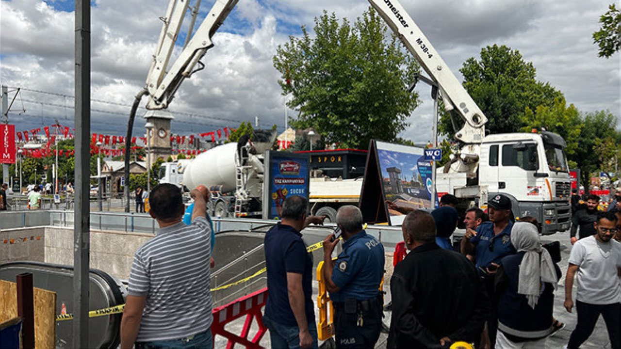 Kayseri’de beton mikserinin pompası patladı, bir kişi yaralandı