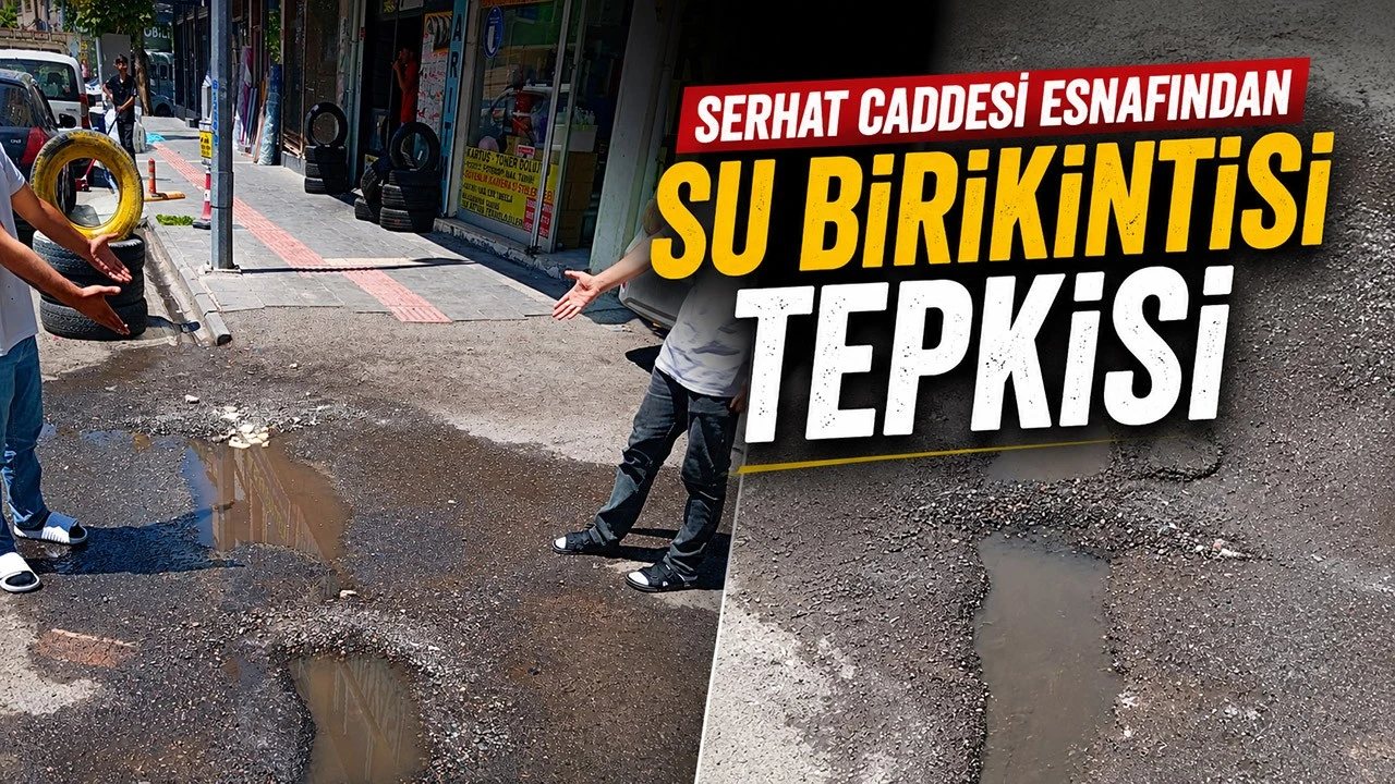 Serhat Caddesi’nde Su Birikintileri Esnafı Mağdur Ediyor