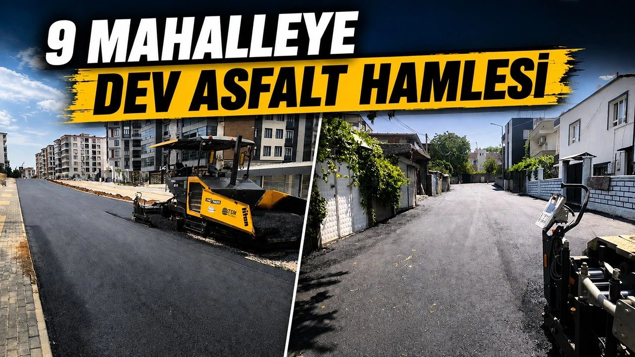 Batman’da 9 Mahalleye Asfalt Çalışması Yapıldı