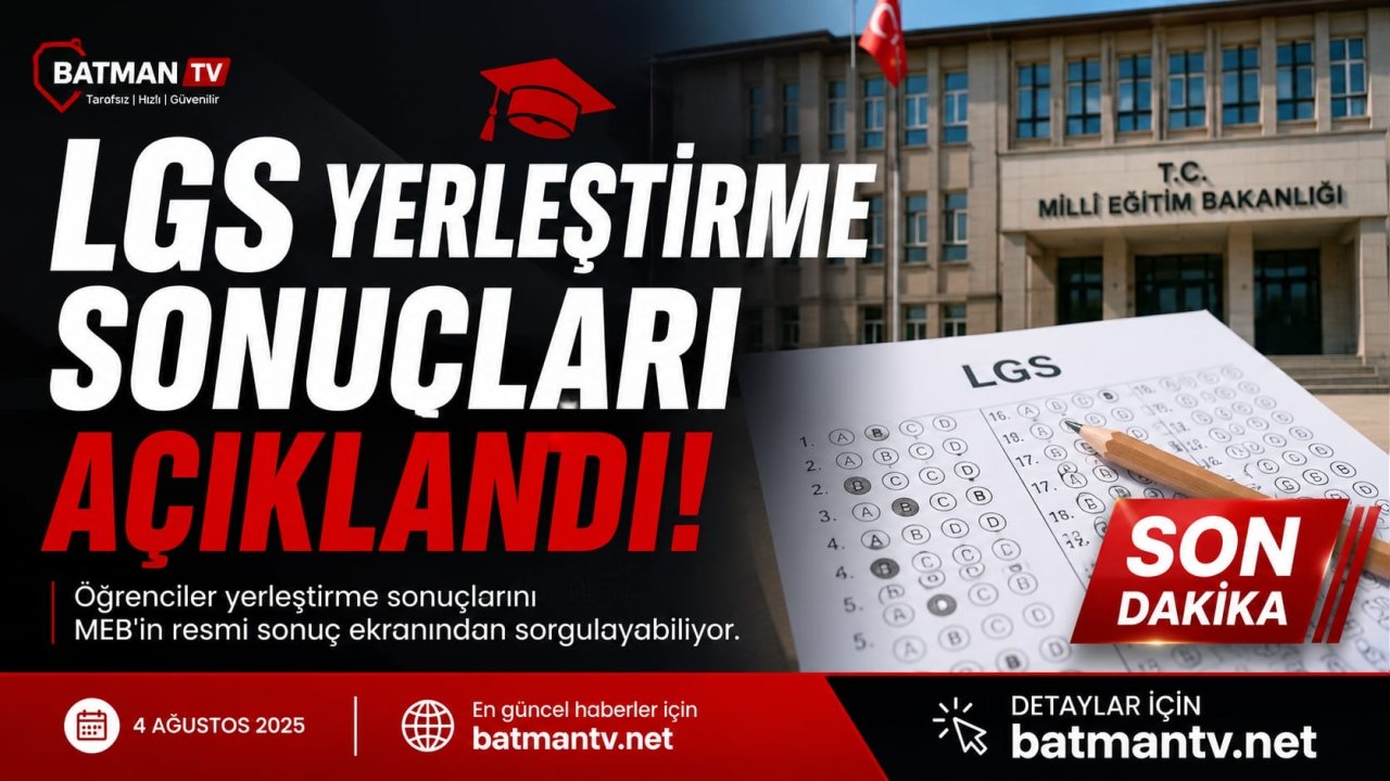 LGS yerleştirme sonuçları açıklandı