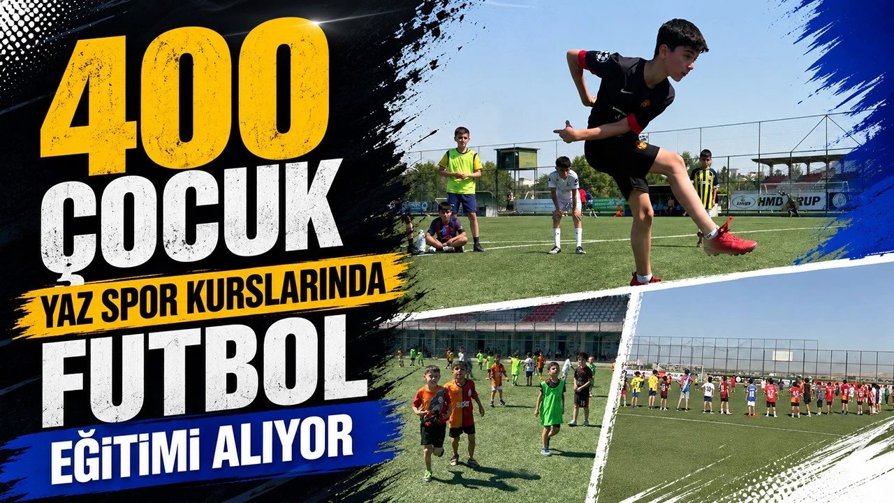 400 Çocuk Yaz Döneminde Futbol Eğitimi Alıyor