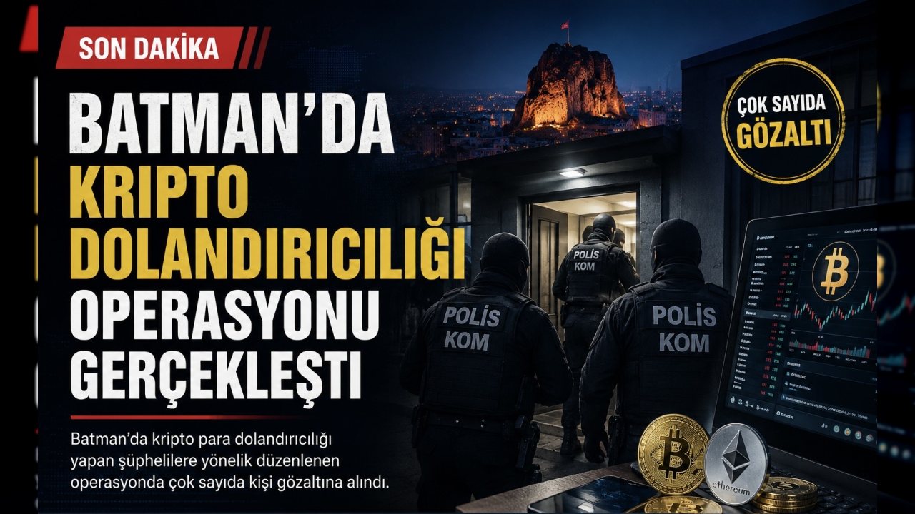 Batman’da Kripto Dolandırıcılığı Operasyonu Gerçekleşti