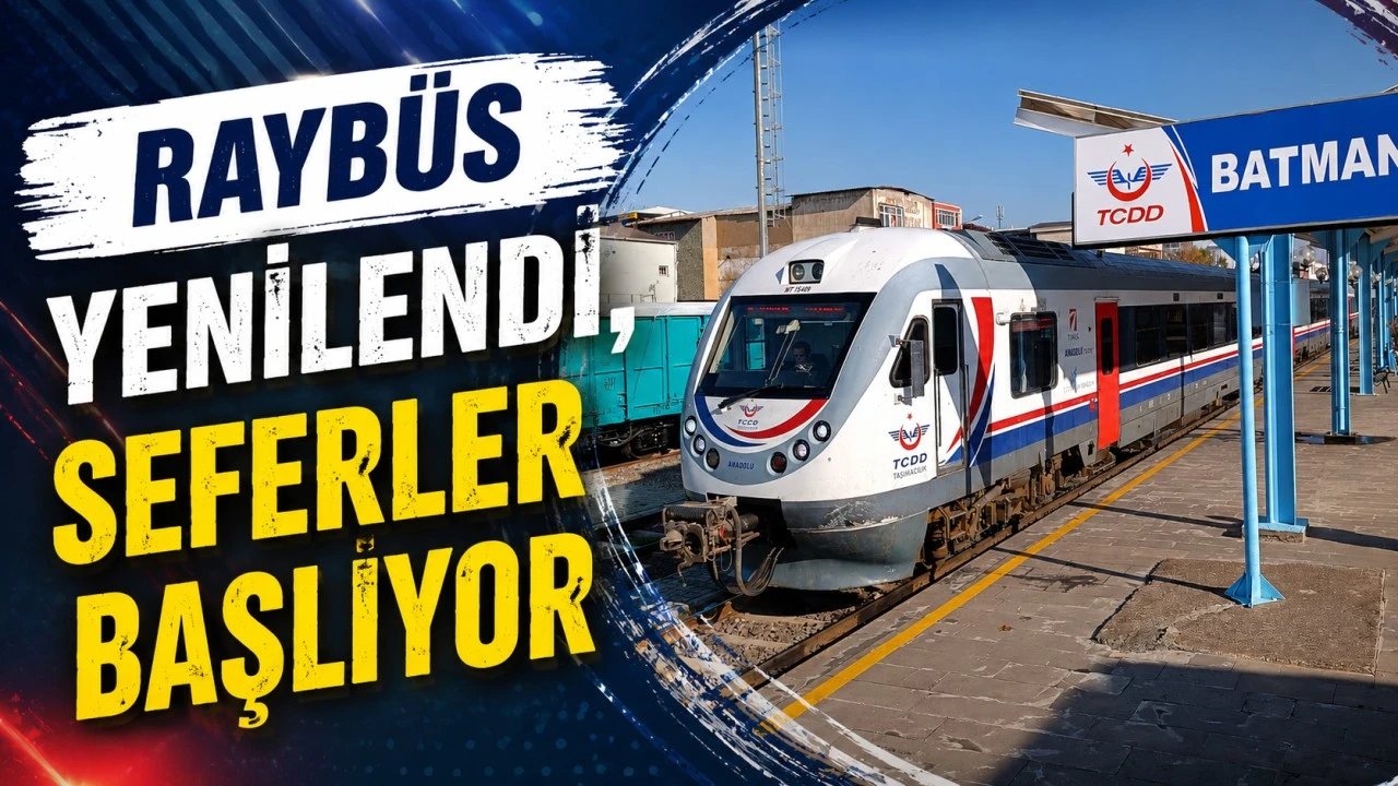 Batman-Diyarbakır Raybüs Seferleri Yenilendi