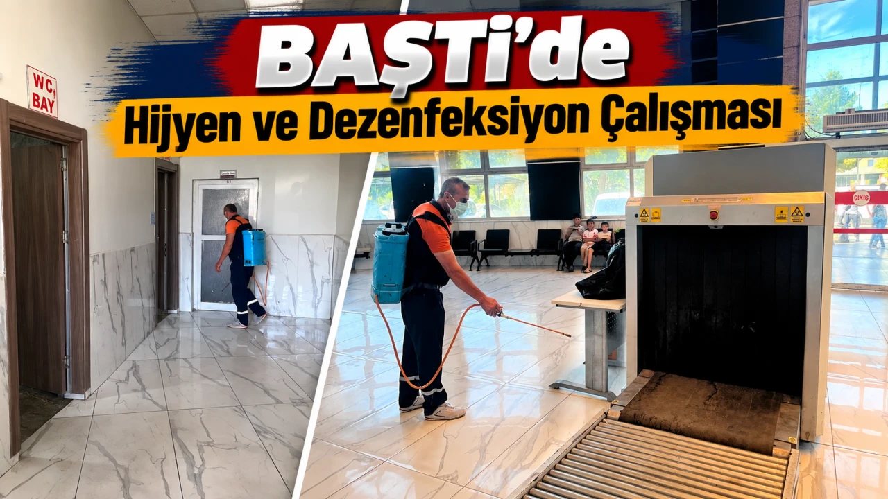 Batman Terminalinde Hijyen ve Dezenfeksiyon Çalışmaları Yapıldı