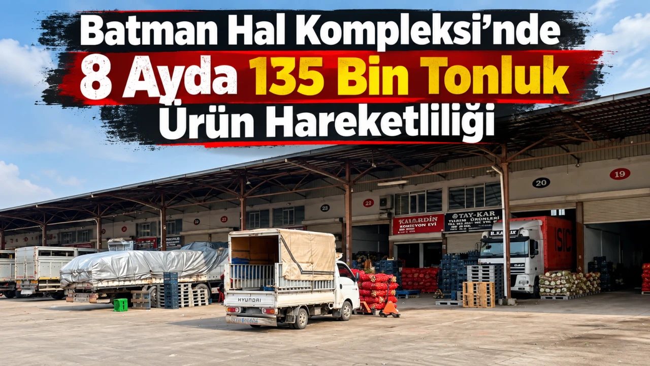 Batman Hal Kompleksi’nde 2026’da 135 Bin Ton Ürün Girişi Sağlandı