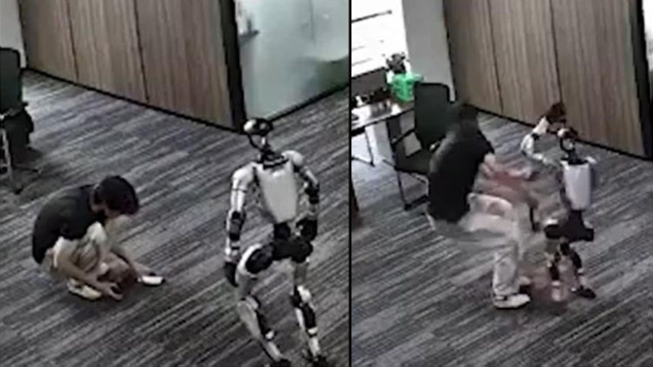 Çin’de Robot Geliştiricisine Saldırdı, Son Anda Kurtuldu