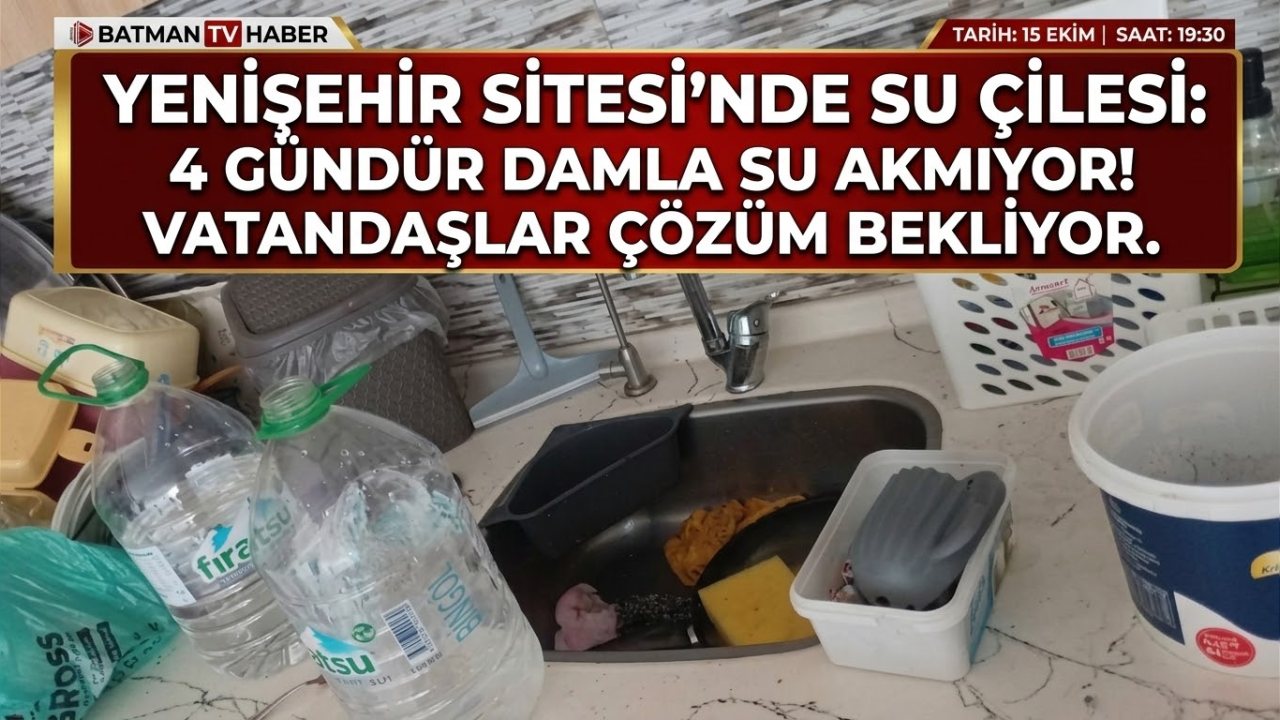Yenişehir Sitesi’nde Su Çilesi: Vatandaşlar 4 Gündür Mağdur!